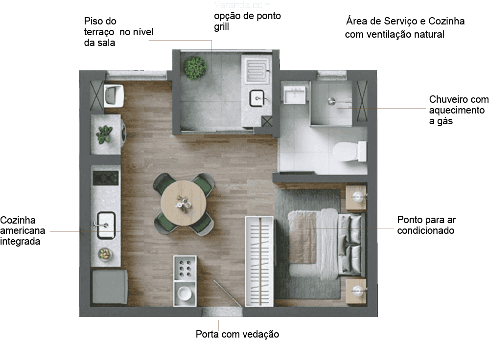 Studio | 27 m²